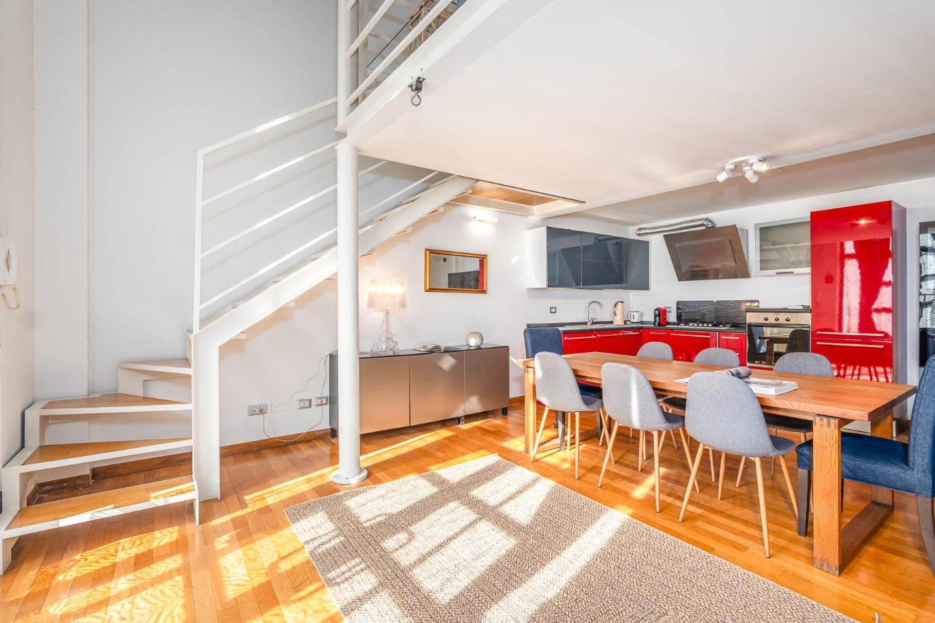 Apartment Loft Design On 3 Levels Near The Polytechnic Mailand